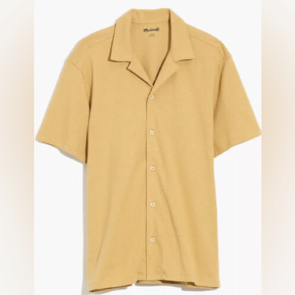 Madewell Knit Easy Short-Sleeve Camp Shirt